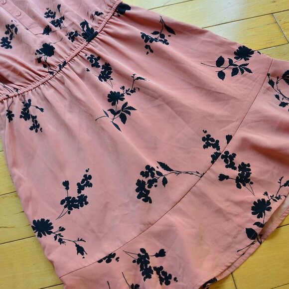 Joie Pink Acey Floral Long Sleeve Dress Size XS - Picture 5 of 12